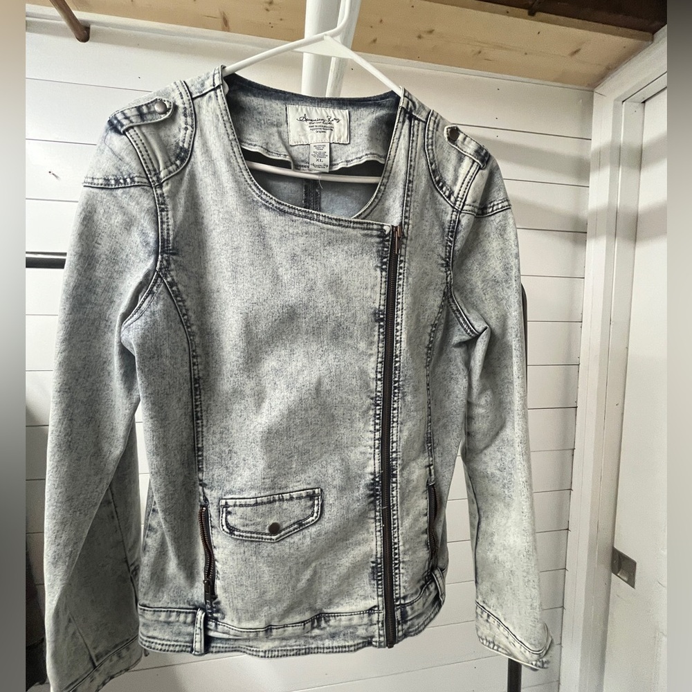 American Rag CIE Denim Jean Jacket Stonewashed XL